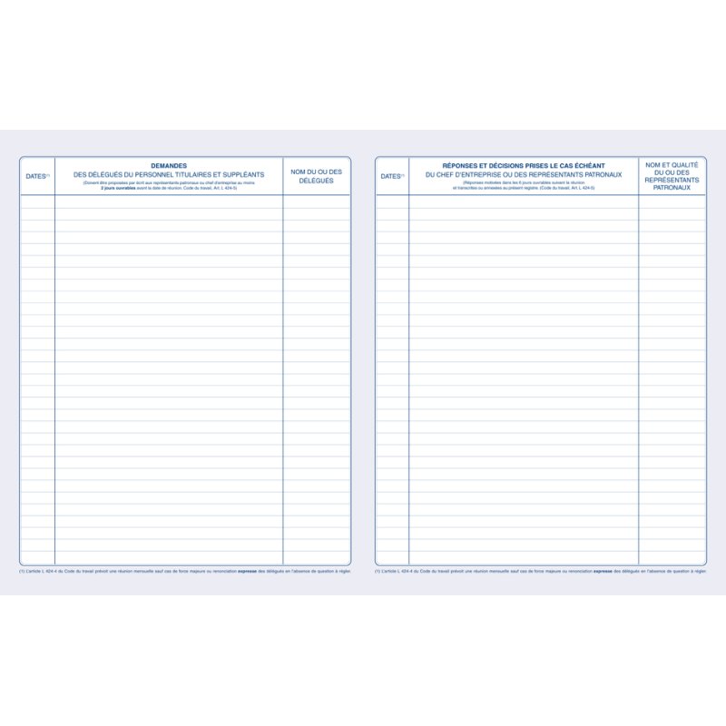 ELVE personeelsdossier personeelsvertegenwoordigers, papier 100 g/m², blauwe bedrukkking